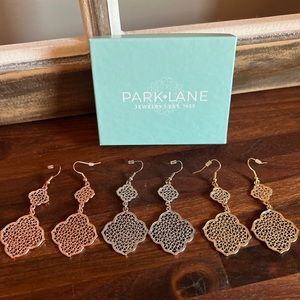 PARKLANE - Park Lane - Moana earrings - set of 3 - Gold / Silver / Rose Gold